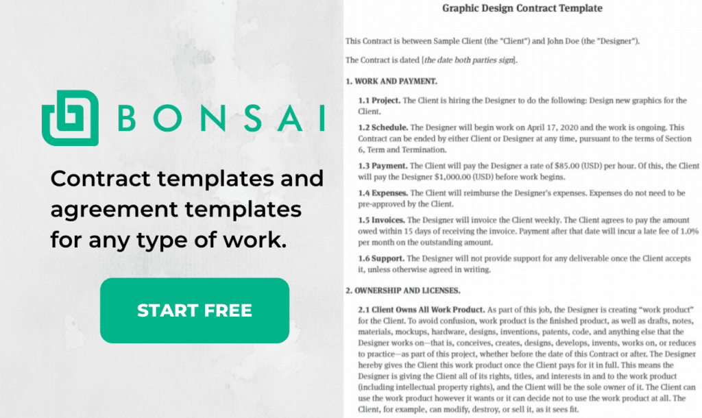 Tools That Professional Web Designers Use - 30+ Solutions Included 29 25. Bonsai contract templates