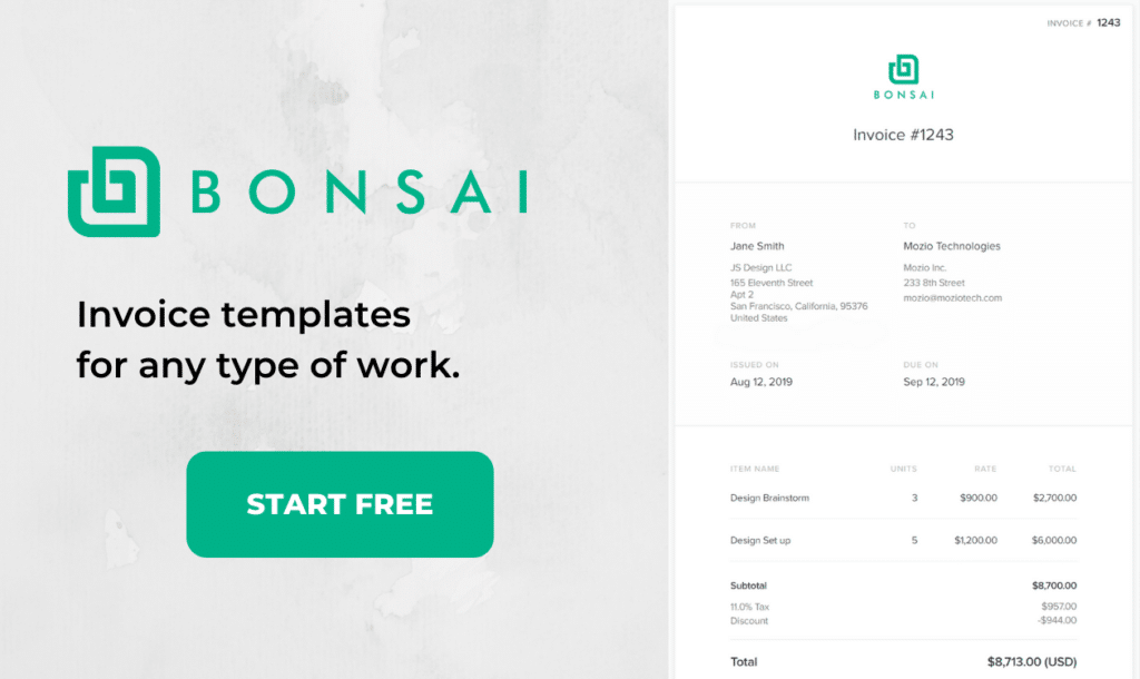 Tools That Professional Web Designers Use - 30+ Solutions Included 12 8. Bonsai invoice templates