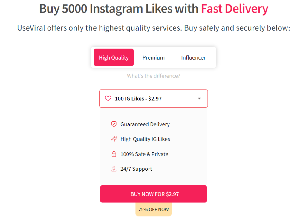 useviral buy 5000 instagram likes