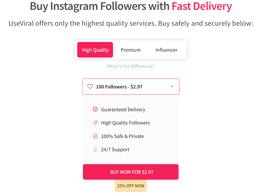 useviral buy 600 instagram followers