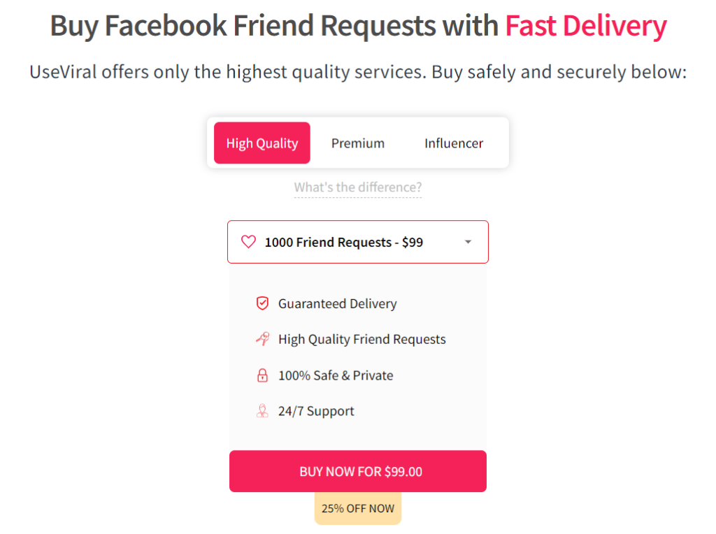 useviral buy facebook friends requests