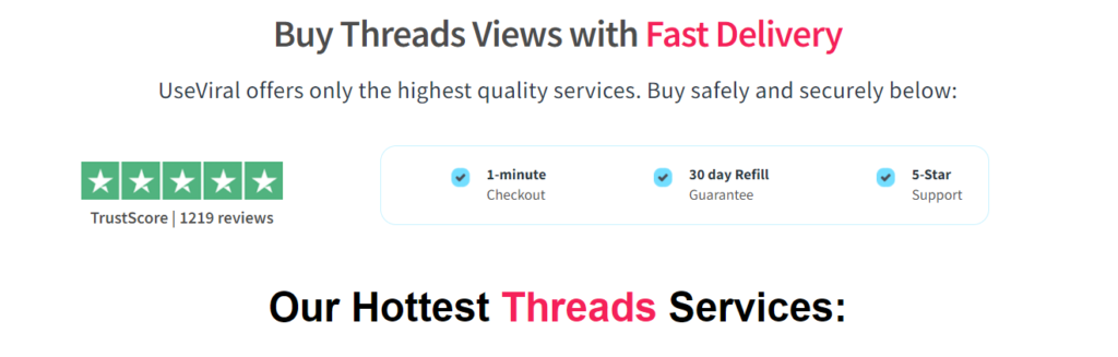 useviral buy threads views