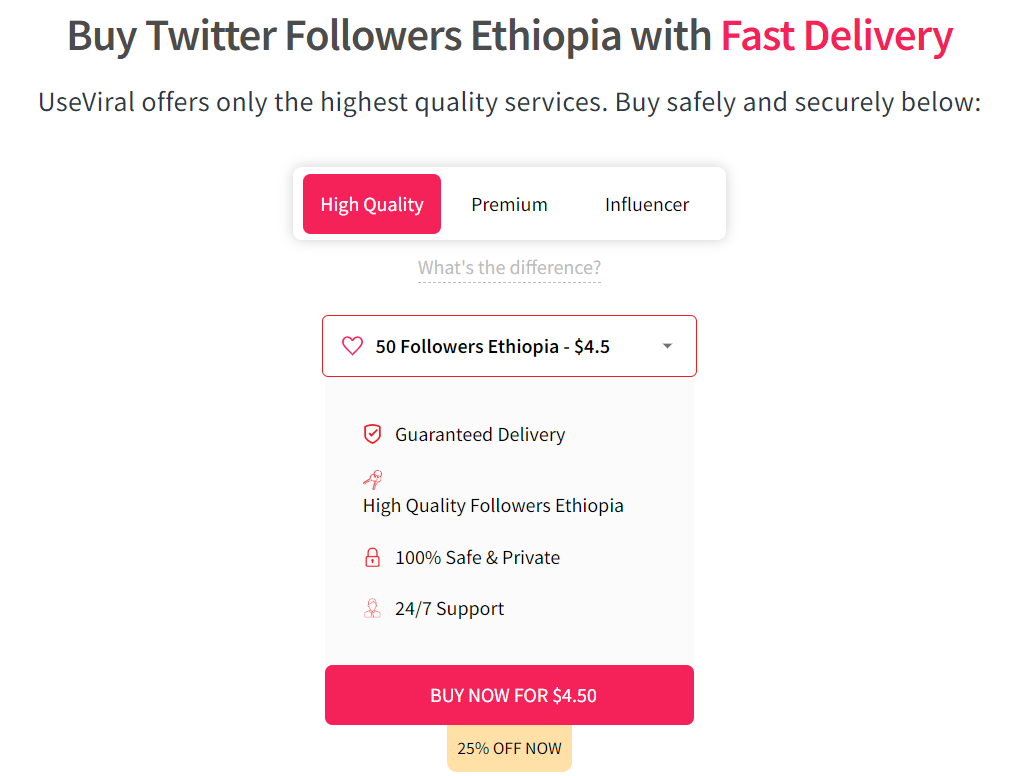 useviral buy twitter followers ethiopia