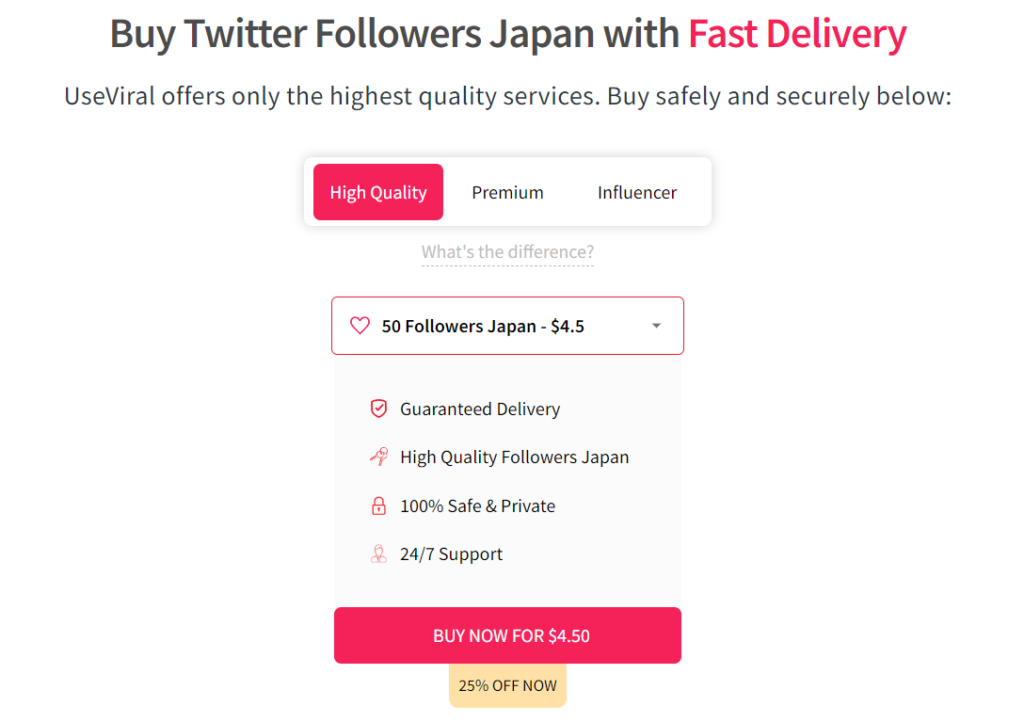 useviral buy twitter followers japan