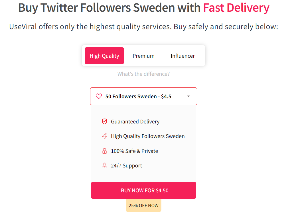 useviral buy twitter followers sweden