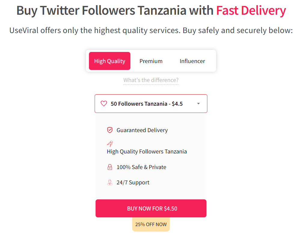 useviral buy twitter followers tanzania