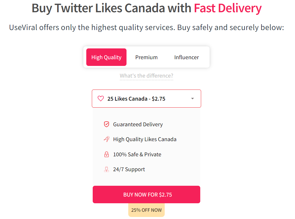 useviral buy twitter likes canada