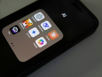 A close up of a cell phone on a table