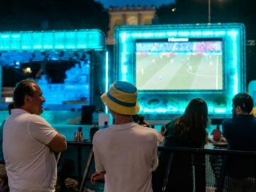 people in a concert during night time