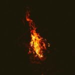 fire in the middle of the dark