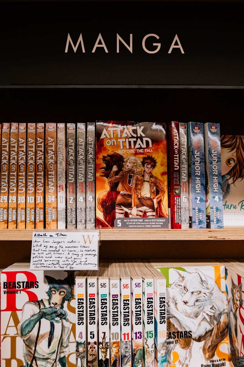 Dive Into the World of Asura Scans - A Hub for Manga Enthusiasts 5 a bookshelf with many books on it