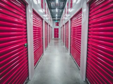 purple shutter doors