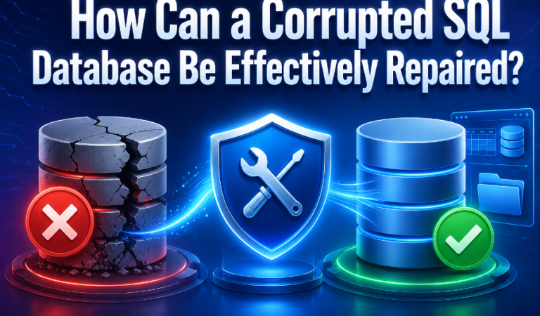 How can a corrupted SQL database be effectively repaired?