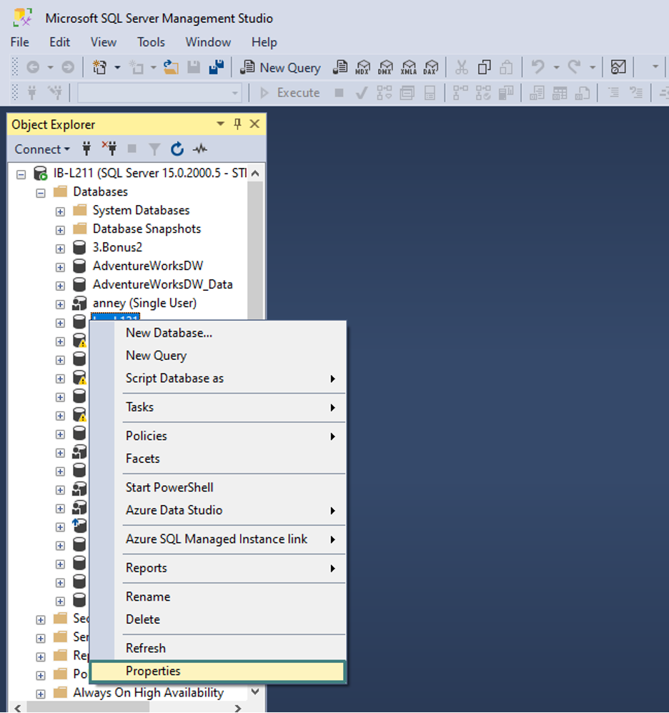 How can a corrupted SQL database be effectively repaired? 7 Sans titre 2