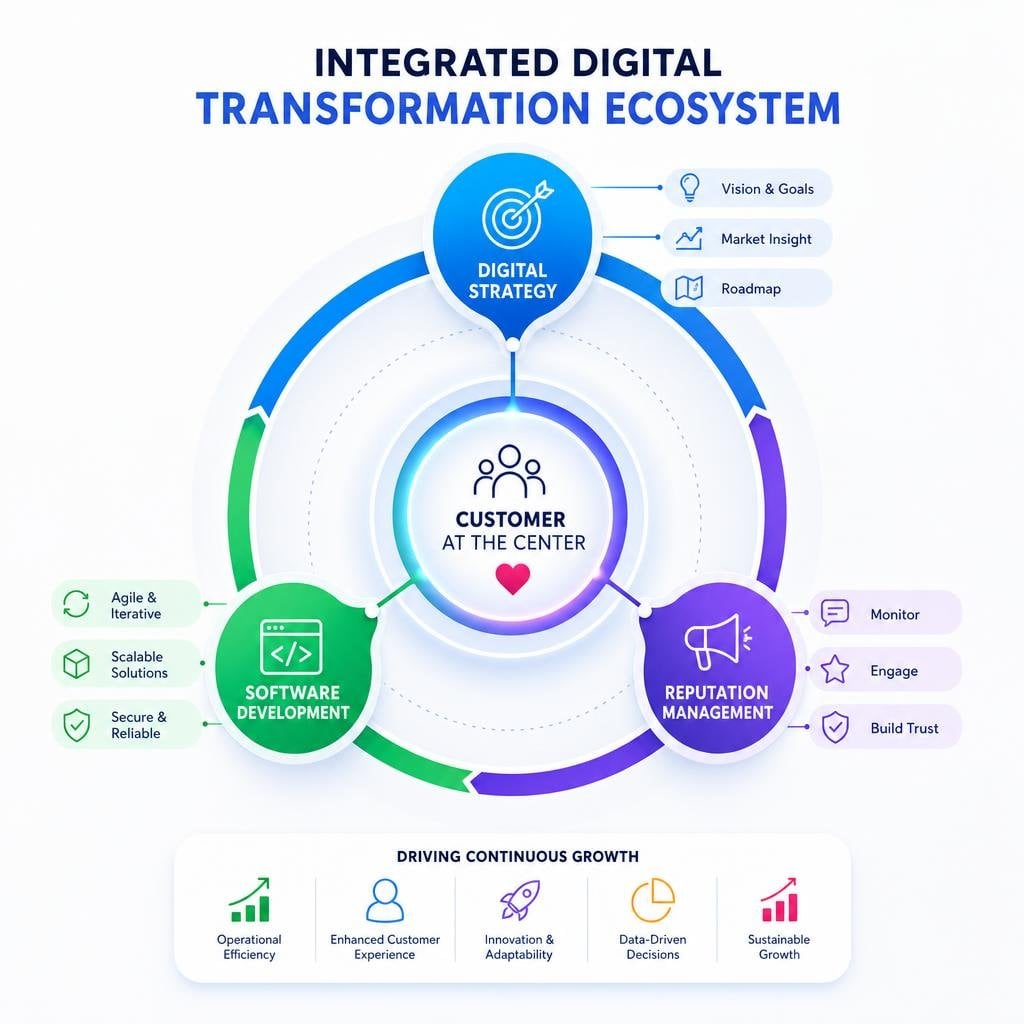 Scaling Your Brand: Digital Strategy, Software Development, and Reputation Management 5 tool