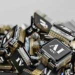 A pile of electronic components sitting on top of each other