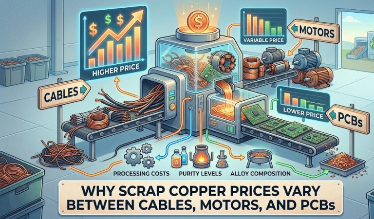 Why Scrap Copper Prices Vary Between Cables, Motors, and PCBs